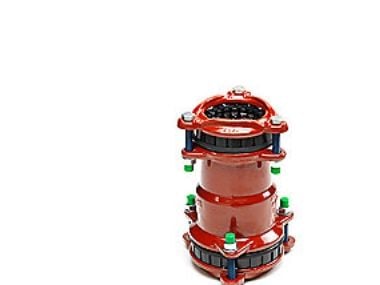 Koppling röd. 84-105x63-90mm - draghållfasthet. A4-EPDM. MultiJoint 3107+