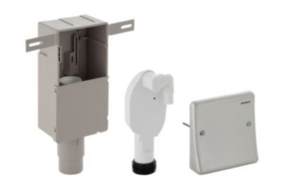 Geberit 152.232.00.1, Adapter skjerm, EPDM (pakning), Plast, Vegg, 36 l/min