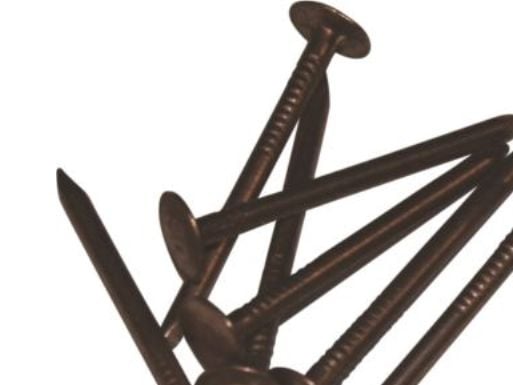 Kobbersøm Rill. 2,8 x 25mm - Pk A 1000 Stk