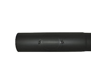 MB Sorte røgr. 150mm 500 lgd. - lgde. 500mm med renseklap