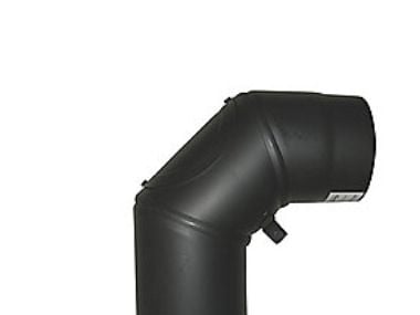 MB Sorte røgr. 180mm knæ m.lem - knæ 90øm-smig-renselem