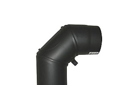 MB Sorte røgr. 200mm knæ m.lem - knæ 90øm-smig-renselem