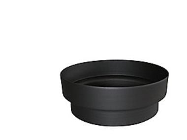 MB Sorte røgr. 150mm övergång. - överg. iØ 157 - uØ 149mm