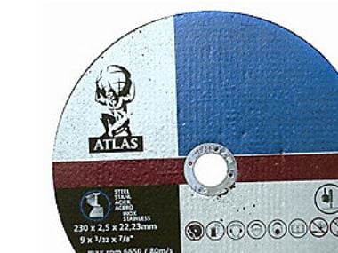 Leikkuukiekko 125x2,5x22,2 mm - Atlas Metalli A30S-BF41