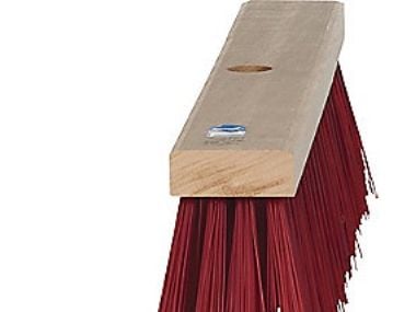 Gadekost 64x550mm 20rk - 2520h rødbrun pvc børster, uden skaft