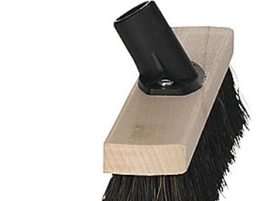 Værkstedskost stiv træ 3177-S - 40cm med gevind socket til grove belægninger