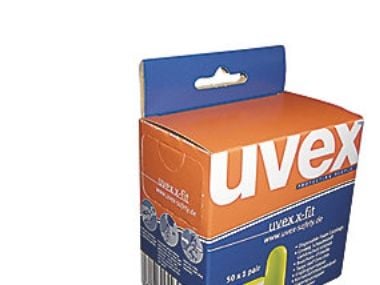X fit øreprop SNR 37 - Uvex minidispenser 50 par