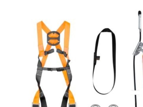 OTTO SCHACHNER FallSafe Basic putoamissuojainpaketti, 10 m köysi ja valjaat