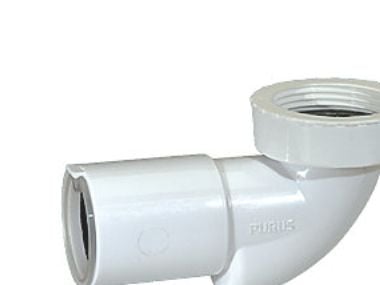 Purus 1.1/2X40mm - bv.vkl.håndvask 90? med lugtlås 0,6 l/s. etc, PP.