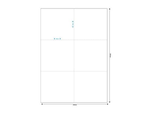 MediaRange MRINK144 - Matt hvit - 105 x 99 mm 300 etikett(er) (50 ark x 6) flerbruks merkelapper