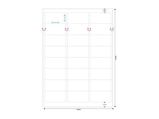 MediaRange MRINK150, Valkoinen, Kiinteä, 63,5 x 33,9, A4, Matta, Laser/Inkjet