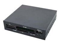 LogiLink Cardreader 3,5“ USB 2.0 All-in-1+USB - Kortleser - alt-i-1 (CF I, CF II, MS, MS PRO, MMC, SD, MS Duo, xD, MS PRO Duo, RS-MMC, microSD, SDH...