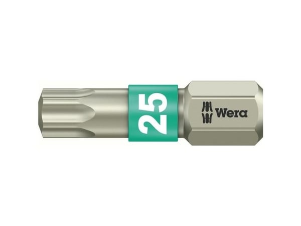 Wera 3867/1 TS TX 25 X 25 MM Torx-bit T 25 Rustfrit stål D 6.3 1 stk