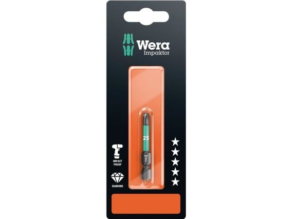 Wera 867/4 IMP DC SB SiS 05073967001 Torx bit T 40 Verktøystål Legering, Diamantbelagt F 6,3 1 stk.