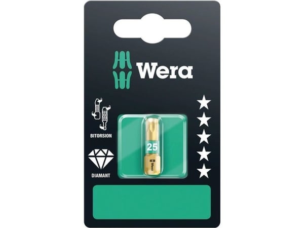Wera 867/1 BDC SB SiS 05134378001 Torx-piikki T 30 Työkaluteräs Seos, timanttipinnoitettu D 6,3 1 kpl 1 kpl