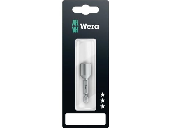 Wera 869/4 M SB, 1 stykker, Sekskantet, 25,4 / 4 mm (1 / 4"), 3/8", Sort, ISO 1173-F