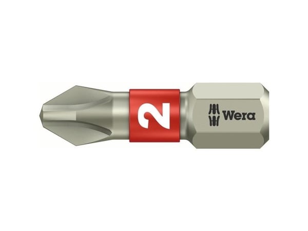 Wera 3851/1 TS PH 2 X 25 MM 05 071011 001 Ristikkäisleikkuri PH 2 Ruostumaton teräs D 6,3 1 kpl 1 kpl