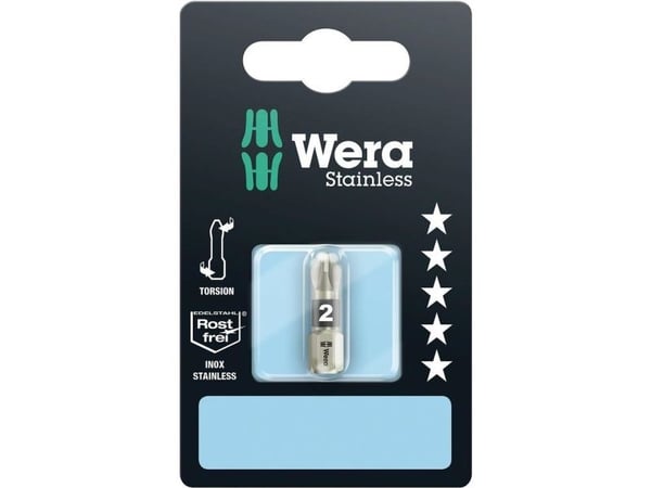 Wera 3855/1 TS SB SiS 05073614001 kryssfordypnings-bit PZ 2 rustfritt stål D 6,3 1 stk