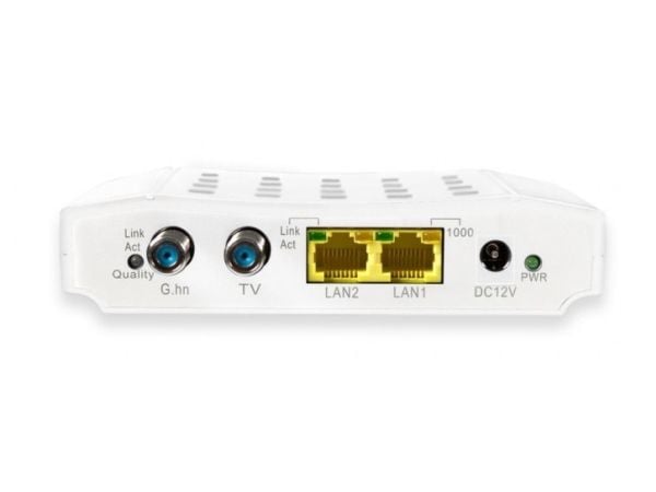 ALLNET ALL-GHN102-COAX nätverksbrygga TV-brygga vit 12 V G.hn