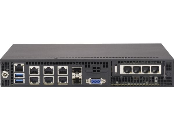 Supermicro SCE300 - Kan monteras i rack 1U - FlexATX - svart