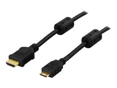 InLine-kabel HDMI 19-pinners plugg - Mini-HDMI 19-pinners plugg 1,0 m sorte gullbelagte kontakter (17461P)
