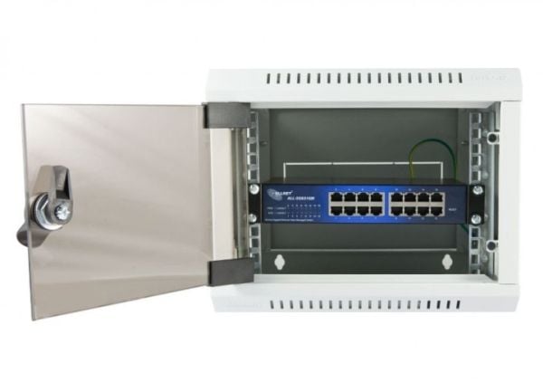 ALLNET 112534, Håndtert, L2, Gigabit Ethernet (10/100/1000), Rack-montering, 19U, Kan monteres på vegg
