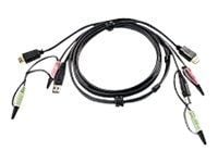 ATEN 2L-7D02UH - Video/USB/audiokaapeli - USB, minipuhelinstereo 3,5 mm, HDMI (uros) - minipuhelinstereo 3,5 mm, USB tyyppi B, HDMI (uros) - 1,8 m ATEN 2L-7D02UH - Video/USB/audiokaapeli - USB, minipuhelinstereo 3,5 mm, HDMI (uros) - minipuhelinstereo 3,5 mm, USB tyyppi B, HDMI (uros) - 1,8 m