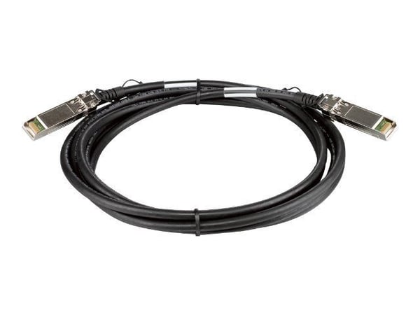 D-Link Direct Attach Cable - Stacking-kaapeli - SFP+ til SFP+ - 3 m - D-Link Data Center 10; DGS 3630; DXS 1100, 1210, 3400, 3600; Web Smart DXS-12...