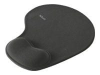 Trust Bigfoot Gel Mouse Pad - Musematte med håndleddsstøtte - svart
