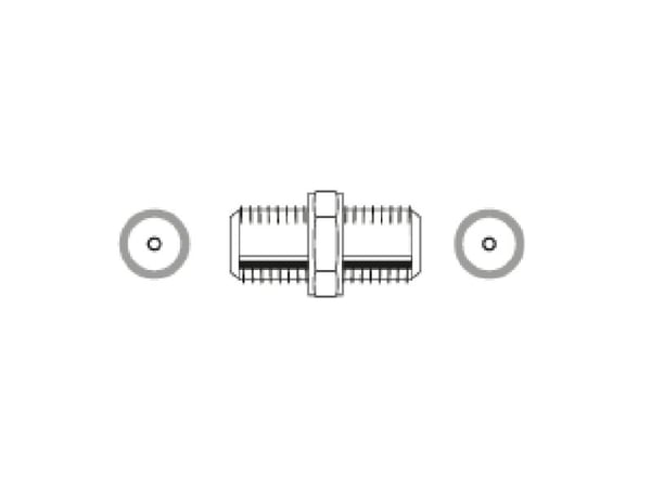 Schwaiger KVB8323 531, Harmaa, Metalli, Nikkeli, 2 kpl, Suora