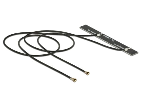 Delock WLAN Twin Antenna - Antenne - Wi-Fi - 5 dBi - svart
