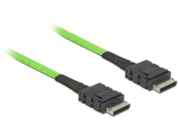 Delock - SAS intern kabel - SAS 24Gbit/s - 4i MiniLink SAS (SFF-8611) til 4i MiniLink SAS (SFF-8611) - 50 cm - låst