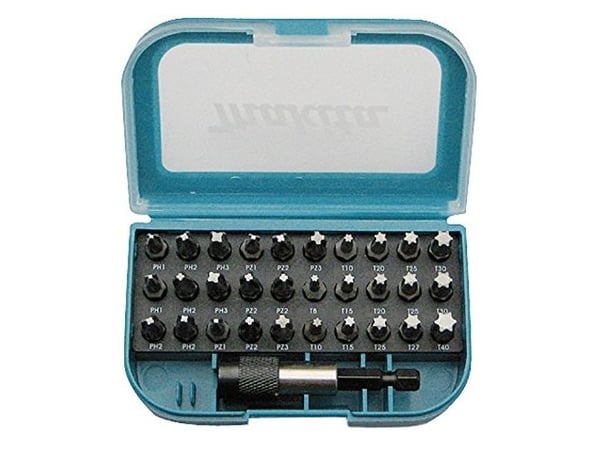 Makita P-73374 - Spissett for skrutrekker - 31 deler - torx, phillips, pozidriv - lengde: 25 mm - for Makita DHP482RTJ
