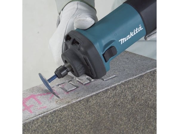 Makita GD0602, Sort, Blå, 26000 RPM, 6 mm, 2,5 m/s², AC, 400 W