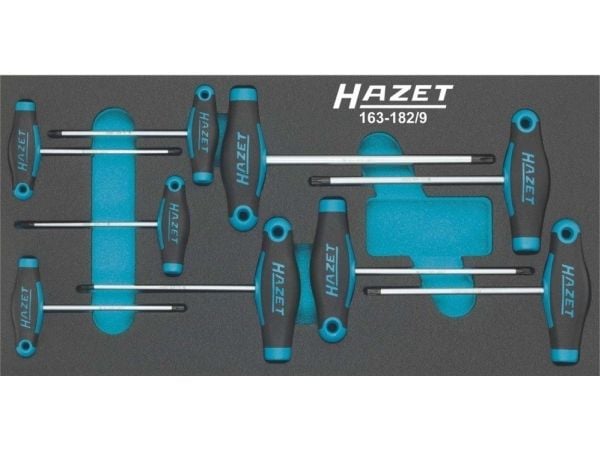 HAZET 163-182/9, 34,2 cm, 172 mm, 292 g, musta,sininen