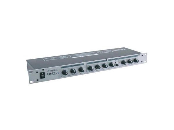 Omnitronic EM-260, 6 kanavaa, Telineasennus, 35 W