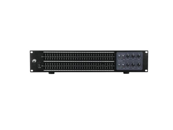 Omnitronic 10355526, Parametrisk utjevner, 2 kanaler, 20 - 20000 Hz, 96 dB, 0 - 230 V, Metall