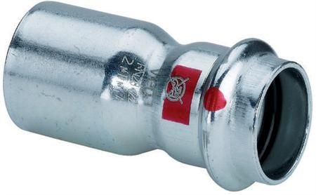 VIEGA Prestabo reduktion muffe/nippel 42-28mm af ulegeret stål SC-contur