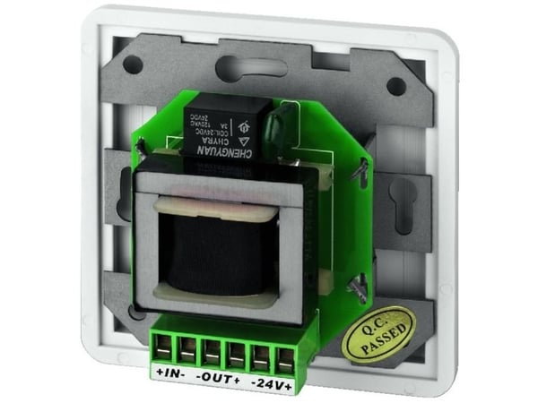 Monacor ATT-324PEU, Rotasjonsvolumkontroll, Vegg-montert, Hvit, 50 - 18000 Hz, 24 W, 80 mm