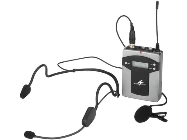 Monacor TXA-800HSE, Kroppspakkesender, 863,1 - 864,9 MHz, 70 - 16000 MHz, 70 - 16000 Hz, Ultra høy frekvens (UHF), 1 kanaler