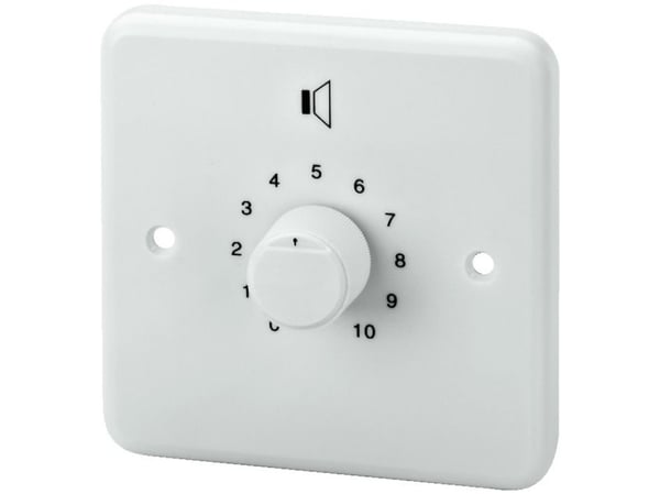 Monacor ATT-2100/WS, Rotasjonsvolumkontroll, Hvit, 100 W, 85 x 71 x 85 mm, 210 g