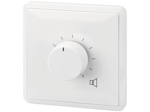 Monacor ATT-306PEU, Rotasjonsvolumkontroll, Hvit, 6 W, 80 x 67 x 80 mm, 190 g