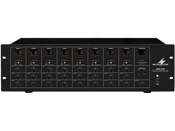 Monacor ARM-880 ELA-förstärkare 8 zoner