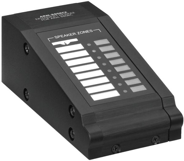 Monacor Extension Module, Musta, 8 painikkeet, ELA Command Microphone ARM-880RC