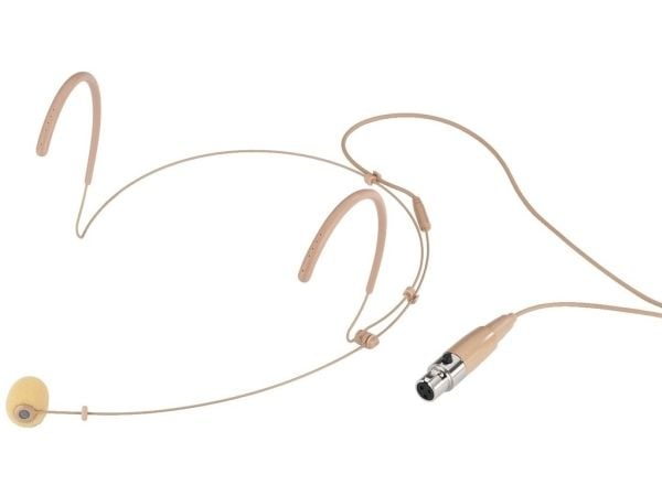 Monacor HSE-132/SK, 50 - 16000 Hz, 2000 O, Koblet med ledninger (ikke trådløs), Mini XLR (3-pin), Beige, DC