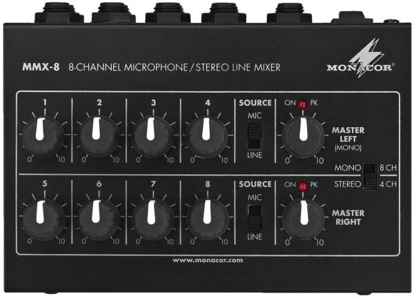 Monacor MMX-8 Mikrofon-mikser