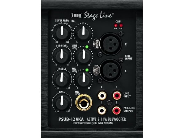 PSUB-12AKA aktiv PA-subwoofer 2.1 1.200 W