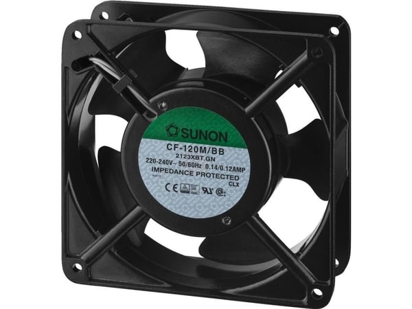 Monacor CF-120M/BB, sortering, aluminium, -10 - 70 °C
