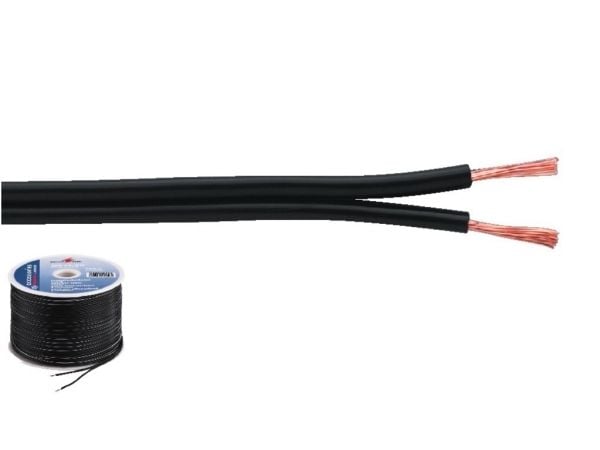Monacor SPC-75/SW, Terminal, Terminal, Kobber, 100 m, Sort