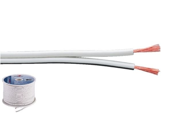 Monacor SPC-75/WS, Terminal, Terminal, Koppar, 100 m, Vit